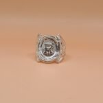 Classic 925 Sterling Silver Alphabet Ring – Handmade