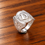 925 Silver Initial Ring – Artisan Handmade Jewelry