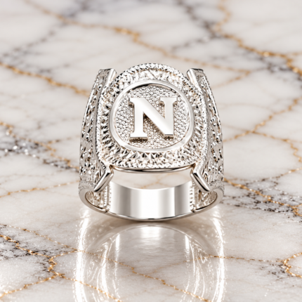 Handmade 925 Silver Alphabet Ring – Adjustable Fit