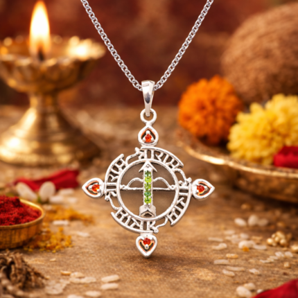 Divine Grace: Silver Shri Ram Pendant