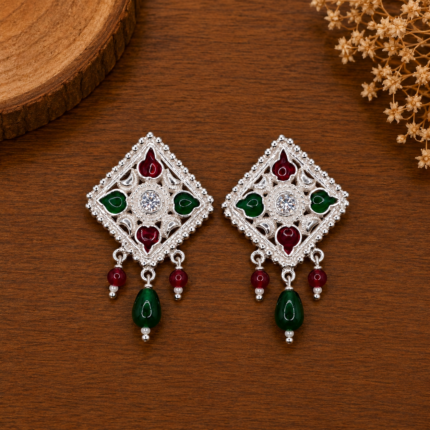 925 Silver Classic Stud Earrings – Traditional