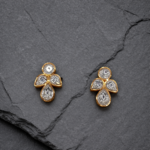 Minimal Gold Polish Earrings with Teardrop Design