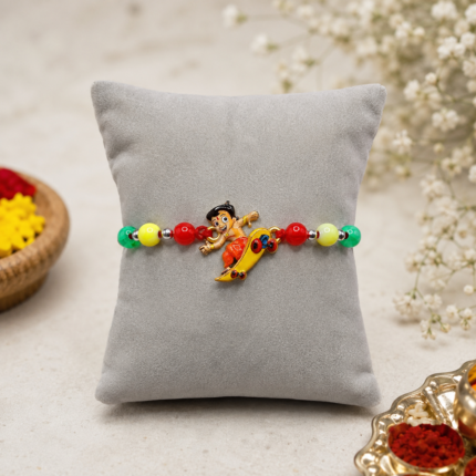 Kids Pure Silver Chhota Bheem Rakhi