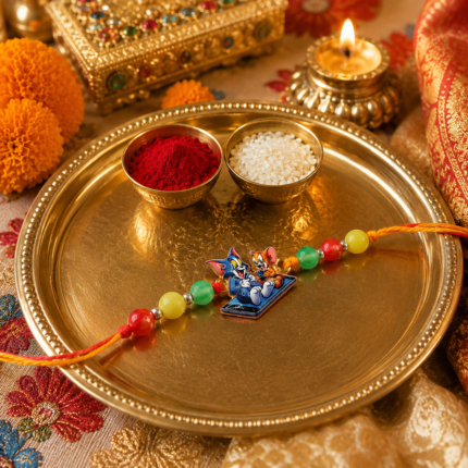 Kids Pure Silver Tom & Jerry Designer Rakhi