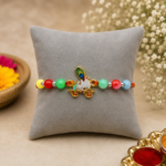 Kids Pure Silver Radhe Krishna Rakhi