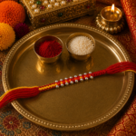 Pure Silver Beaded Rakhi