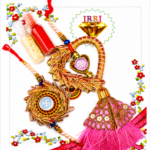 Premium Couple Rakhi Set with Lumba Rakhi