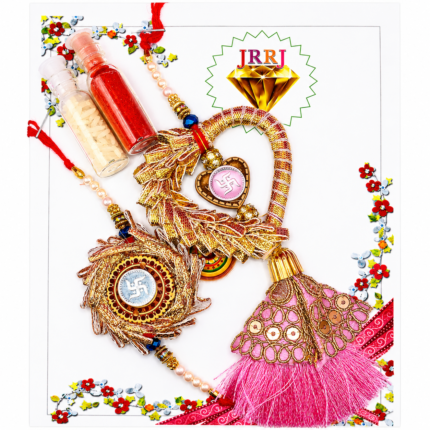 Premium Couple Rakhi Set with Lumba Rakhi