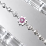 Pure Silver Floral Bracelet for Women | Elegant Flower Design Ladies Bracelet