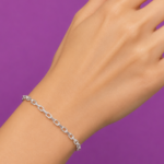 Pure Silver Link Chain Bracelet for Women | Elegant Minimalist Ladies Silver Bracelet
