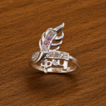 Pure Silver Ring for Men & Women | Spiritual CZ Stone Finger Ring