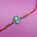 Pure Silver Lord Ganesha Designer Rakhi