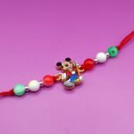 Kids Pure Silver Mickey Mouse Rakhi