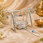 Pure Silver God Jhula – Elegant Handcrafted Silver Swing for Laddu Gopal