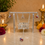 Pure Silver God Jhula – Elegant Handcrafted Silver Swing for Laddu Gopal Ji