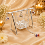 Pure Silver God Jhula – Elegant Handcrafted Silver Swing for Laddu Gopal Ji
