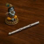 Pure Silver Flute – Elegant Handcrafted Krishna Bansuri with Intricate Detailing