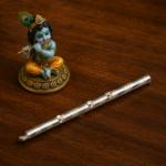 Pure Silver Krishna Flute – Elegant Handcrafted Silver Bansuri with Intricate Design