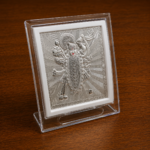 Pure Silver God Frame – Elegant Devotional Silver Art