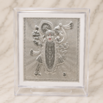 Pure Silver God Frame – Elegant Devotional Silver Art
