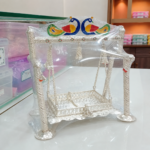 Pure Silver God Jhula – Exquisite Handcrafted Silver Jhula for Laddu Gopa