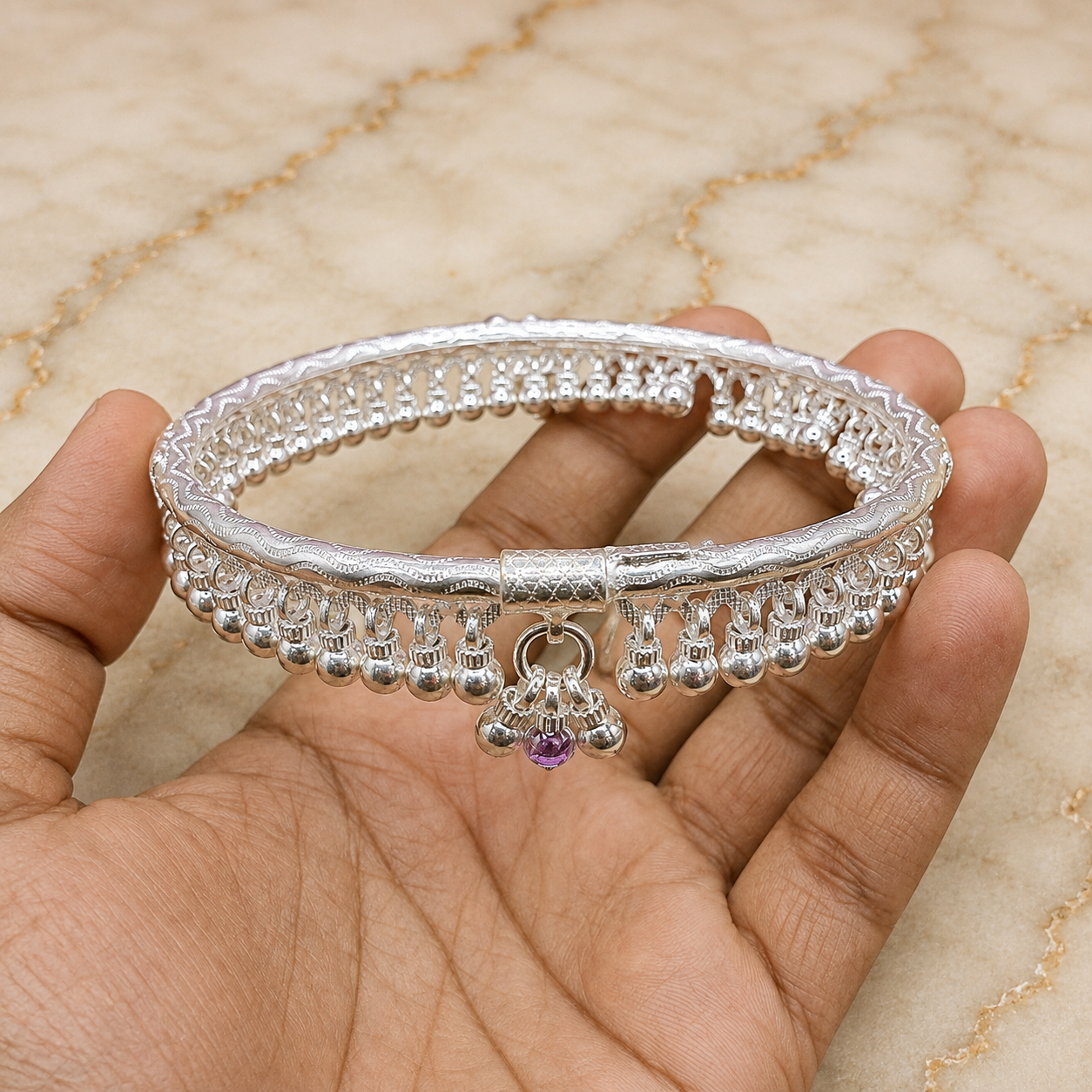 Aug 26, 2026, 01_05_00 PM Gorgeous Silver Ladies Leg Kada