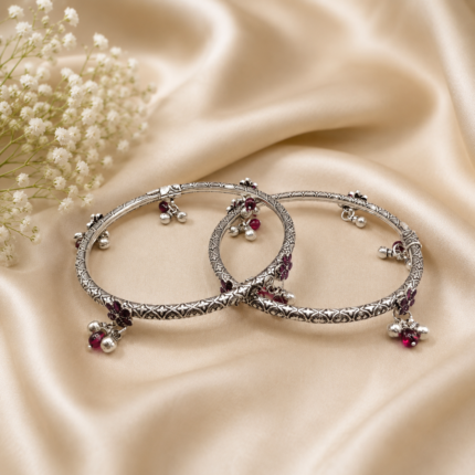Premium Silver Ladies Leg Kada