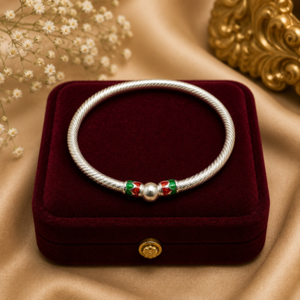 Ethnic Silver Ladies Kada