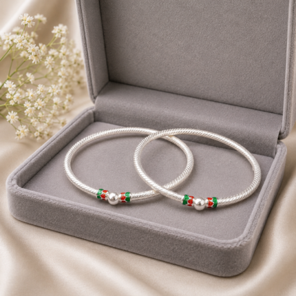 Ethnic Silver Ladies Kada