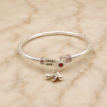 Silver Bridal Leg Kada for Women