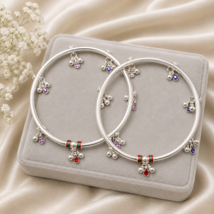 Royal Silver Ladies Leg Kada