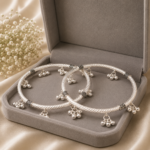 Silver Ladies Leg Kada – Elegant Traditional Anklet
