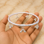 Ladies Silver Leg Kada – Traditional Silver Foot Jewellery