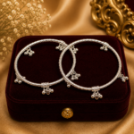 Ladies Silver Leg Kada – Traditional Silver Foot Jewellery