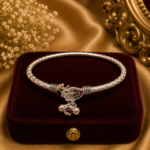 Silver Ladies Leg Kada