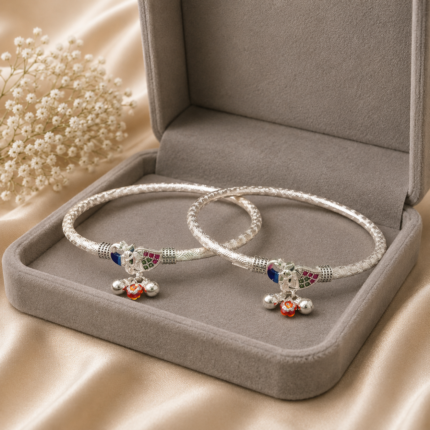 Silver Ladies Leg Kada