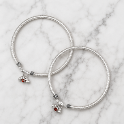 Silver Ladies Leg Kada