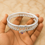 Silver Leg Bracelet for Ladies – Stylish Traditional Kada