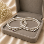 Pure Silver Ladies Leg Kada – Traditional Jewellery