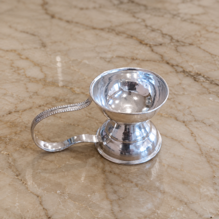 97 Purity Hallmarked Silver Deepak | Pure Silver Pooja Diya for Home Temple