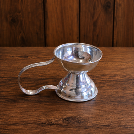 97 Purity Hallmarked Silver Deepak | Pure Silver Pooja Diya for Home Temple