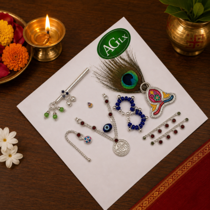 Pure Silver Shri Hangar – Elegant Traditional Pooja & Shringar Accessory