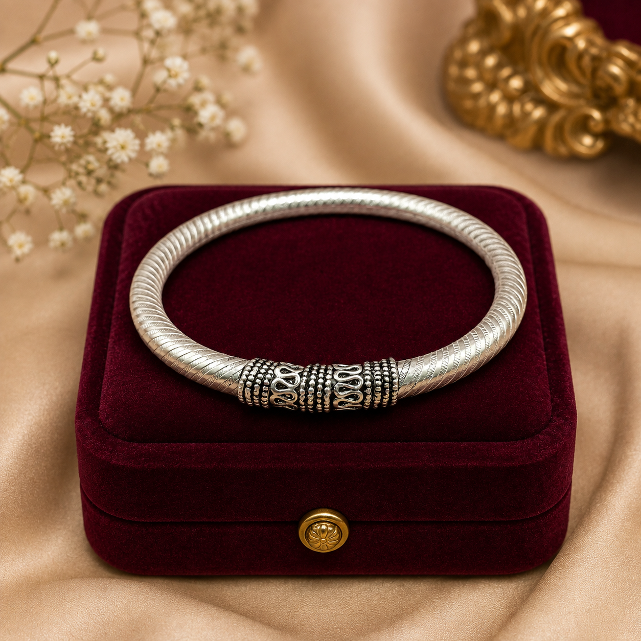 ChatGPT Image Aug 25, 2026, 03_42_57 PM Pure Silver Traditional Leg Kada