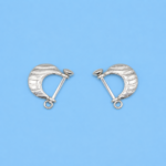 Pure Silver Men's Designer Hoop Earring