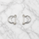 Pure Silver Men's Designer Hoop Earring