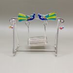 Pure Silver God Jhula with Peacock Design – Elegant Silver Swing for Laddu Gopal Ji