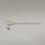 Pure Silver Krishna Flute – Handcrafted Silver Bansuri with Enamel Peacock Design