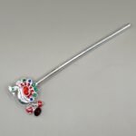 Pure Silver Krishna Flute – Exquisite Handcrafted Bansuri with Peacock & Floral Design