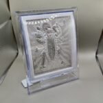 Pure Silver God Frame – Elegant Devotional Silver Art