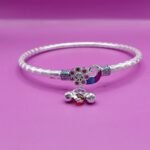 Antique Design Silver Leg Kada